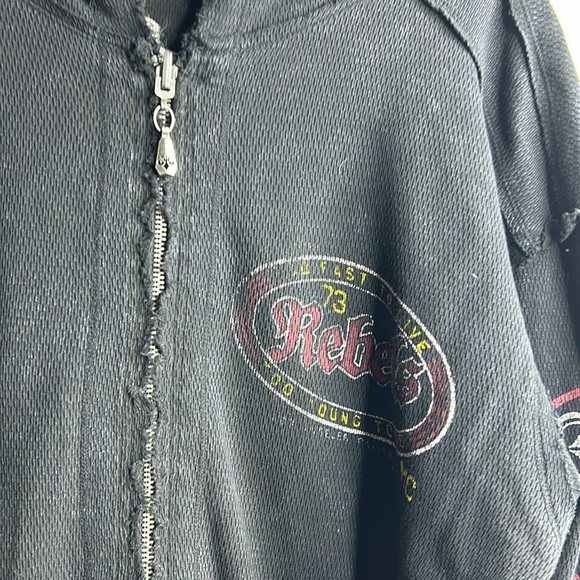 Mens Affliction Reversible Full Zip Hoodie - Picture 7 of 11